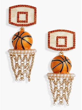 BaubleBar NEW Basketball Hoop Earrings